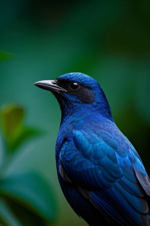 Close up of blue birdsの素材