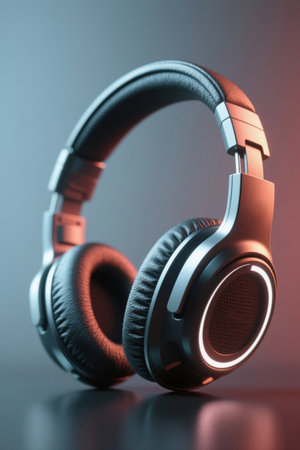 Fashion Headphones Products Close upの素材