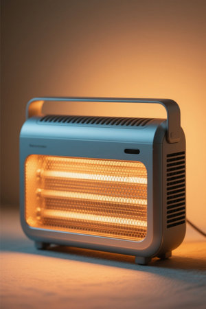 Close up of home heatersの素材