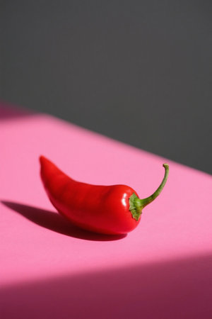 Close up of red chili peppersの素材