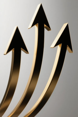 Gold Up Arrow Pattern Materialの素材