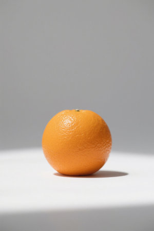 Close up of a single orangeの素材