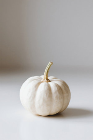 Close up of white pumpkinの素材