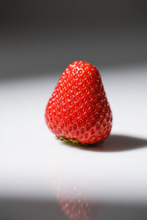 Close up of red fresh strawberriesの素材