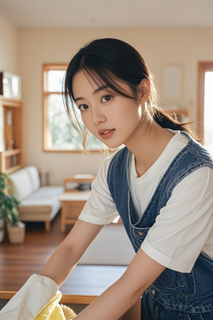 Home Women Handheld Cleaning Tools Cleaning Scenarioの素材