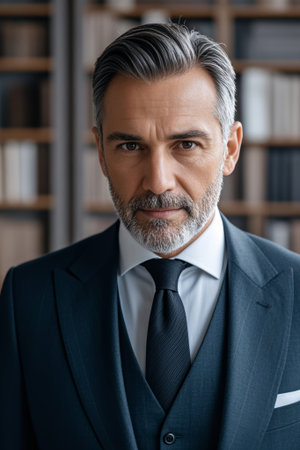 Business Portrait of Men in Suitの素材