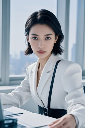 Close up of women in the workplaceの素材