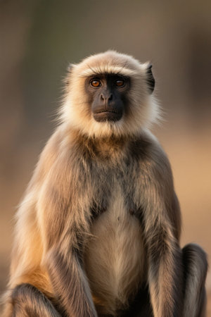 Seated Monkey Close-up Materialの素材