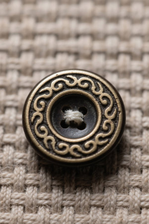 Close-up of vintage buttonsの素材