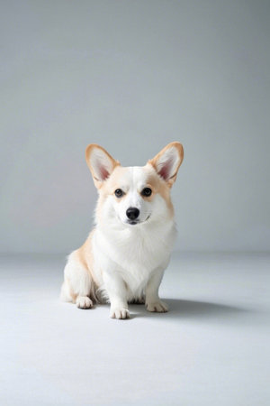 Cute Corgi sittingの素材