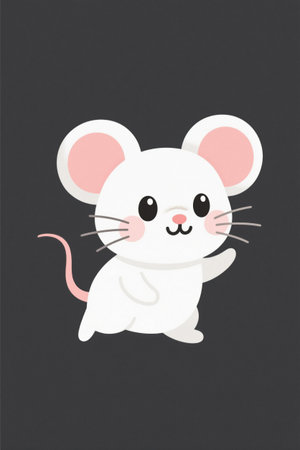 Cute cartoon guinea pig imageの素材