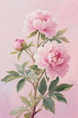 Pink Peony close-upの素材