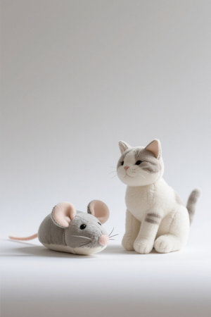Tom and Jerry Plush Toy Still Life Sceneの素材