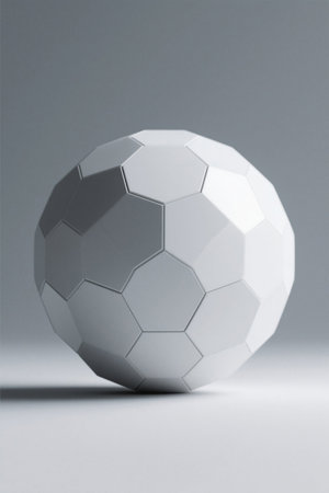 White Football Still Life Close-upの素材
