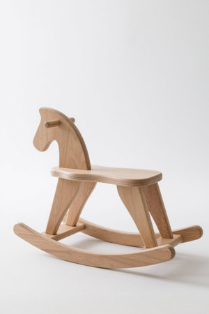 Wooden rocking horse toyの素材