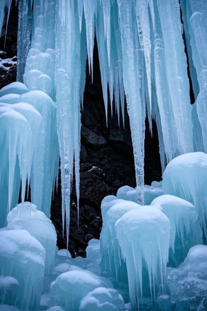 Icicle Ice Cone Natural Landscapeの素材