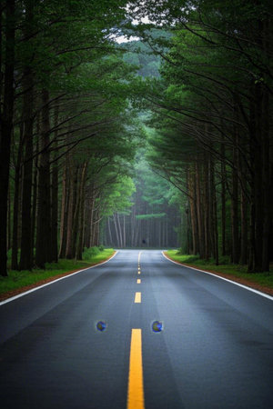 Forest Road Natural Sceneryの素材