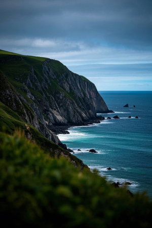 Coastal cliffs natural sceneryの素材