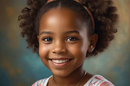 Smiling Girl Close up Human Pixel Materialの素材