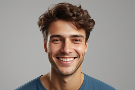 Smiling man's bustの素材