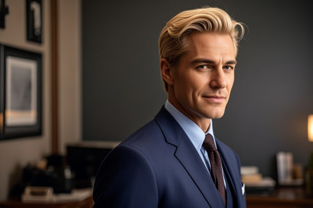 Business Men's Office Portraitの素材