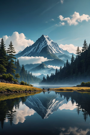 Landscape, Forest, Lake and Natural Landscapeの素材