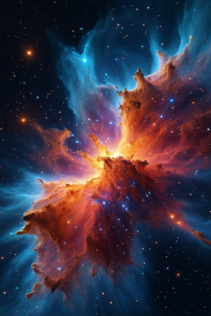 Brilliant Nebula space sceneの素材