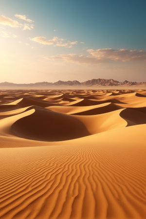 Desert dunes natural sceneryの素材