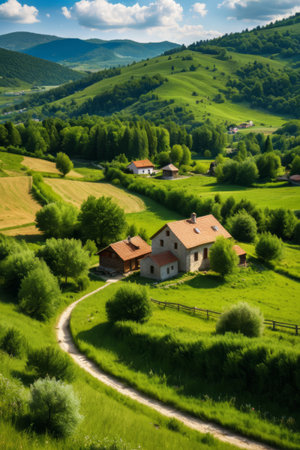 Rural idyllic sceneryの素材