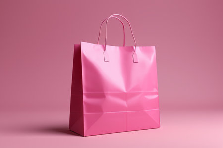 Pink shopping bag displayの素材