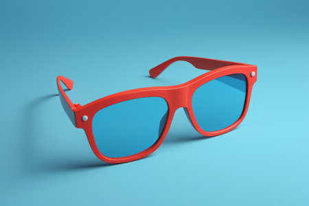 Red Fashion Sunglasses Materialの素材