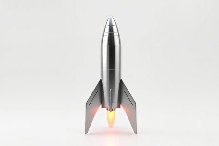 Silver rocket launch effect materialの素材