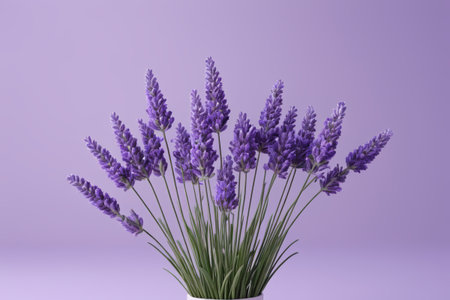 Close up of purple lavender flower arrangementの素材