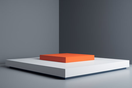 Modern minimalist style display standの素材