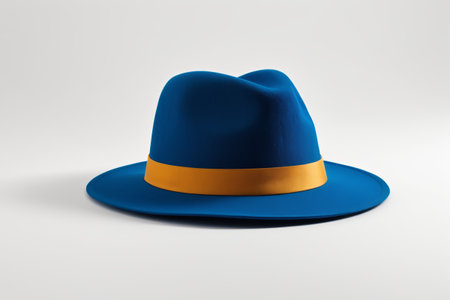 Blue Fashion Hat Still Life Displayの素材