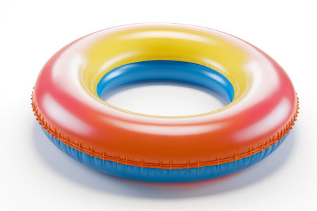 Colorful inflatable swimming ringsの素材