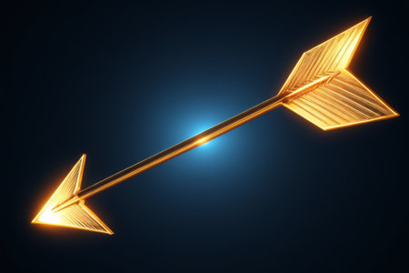 Gold Glowing Arrow Materialの素材