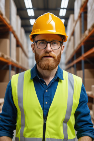 Outdoor smiling portrait of business manの素材
