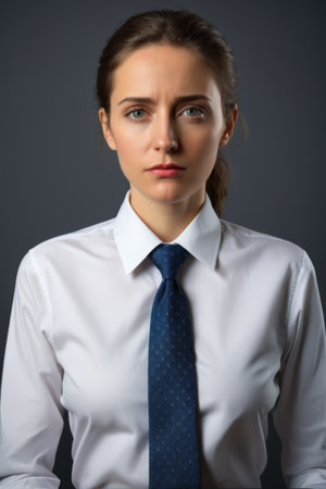 Workers wearing hard hats and reflective vestsの素材