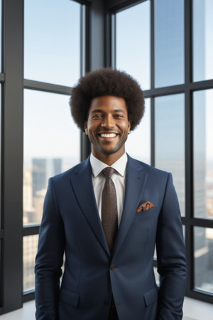 Men in work clothes and hard hats lean against a treeの素材