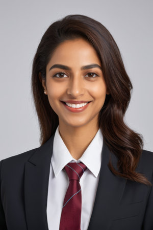 Close up of woman wearing gorgeous earringsの素材