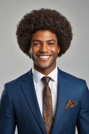 Smiling Portrait of Businesswoman of African descentの素材