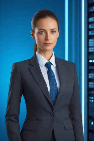 Close up of a woman wearing jewelryの素材