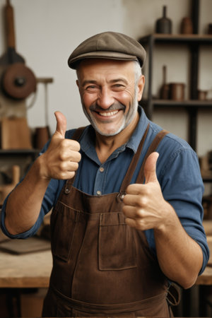 Close up of the engineer in the factoryの素材