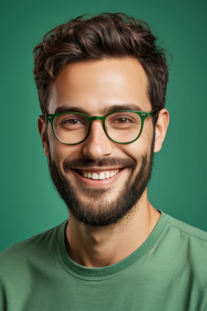 Business Men's Office Smile Portraitの素材