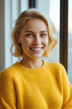 Outdoor smiling portrait of business manの素材