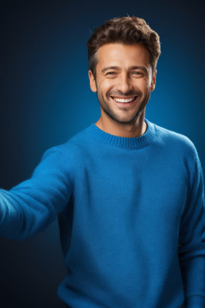 Group of business people smiling for a photoの素材