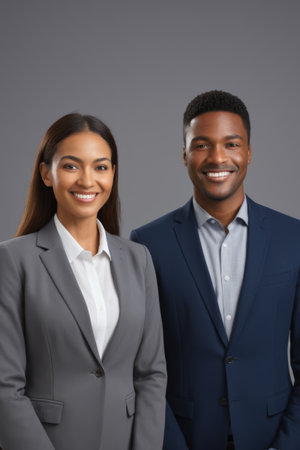 Close up of man in yellow laughingの素材