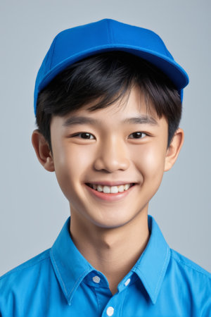 Close up portrait of a smiling manの素材