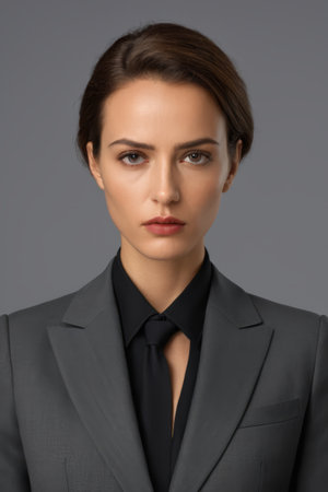 Close up of professional women's exquisite makeupの素材